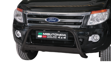 Bull Bar Medium omologato CE Ford Ranger Double Cab 2012–2015 Inox nero Ø63 mm