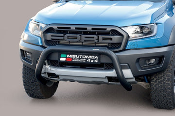 Bull Bar SB omologato CE Ford Ranger Raptor 2019–2022 Inox nero Ø76 mm