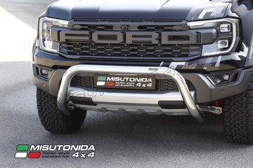 Bull Bar SB omologato CE Ford Ranger Raptor dal 2023 Inox lucido Ø76 mm
