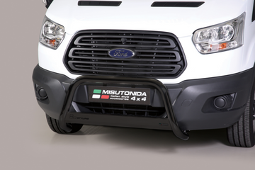 Bull Bar Medium omologato CE Ford Transit 2014–2024 Inox nero Ø63 mm