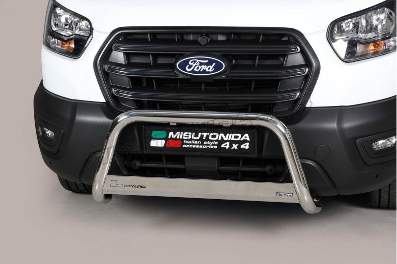 Bull bar Ford Transit L2 dal 2025 EC/MED/477/IX inox lucido