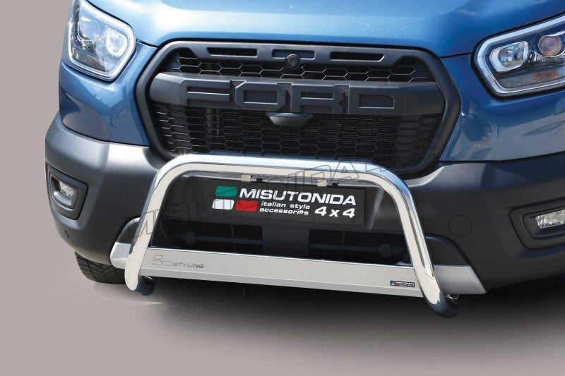 Bull bar Ford Transit Trail dal 2020 EC/MED/477/IX inox lucido