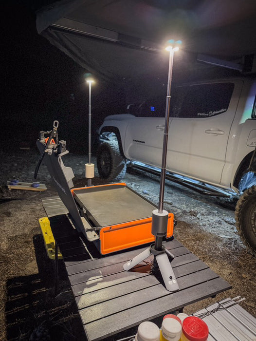Outask Illuminazione LED Telescopica da Esterno Versatile -  Fumè Scuro Trasparente