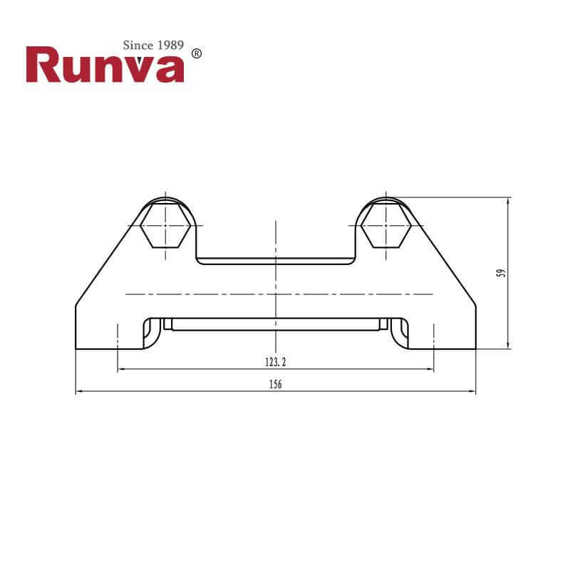 Guida a rulli in acciaio inossidabile Runva per verricelli da 2000 a 3500 lbs – immagine 3