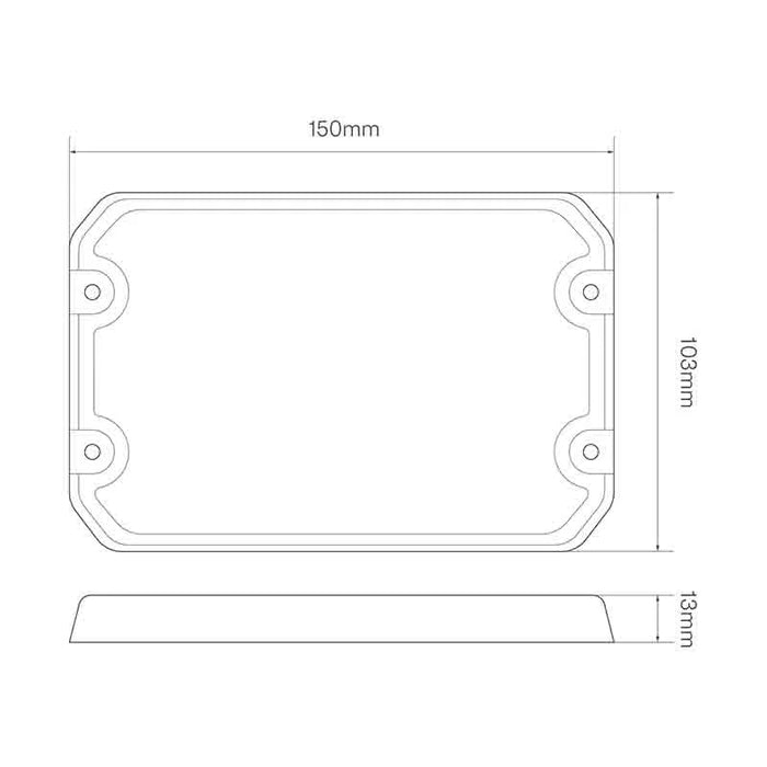 ElectraQuip -  Faretto LED per impieghi gravosi 24-LED | R65 | ambra | 12-24v