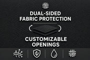 Cabina giorno AutoHome per Overzone – tessuto double face e aperture personalizzabili