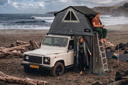 Cabina spogliatoio AutoHome – montata su fuoristrada in spiaggia