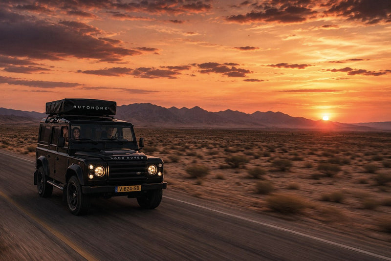 Cabina spogliatoio AutoHome – in viaggio al tramonto