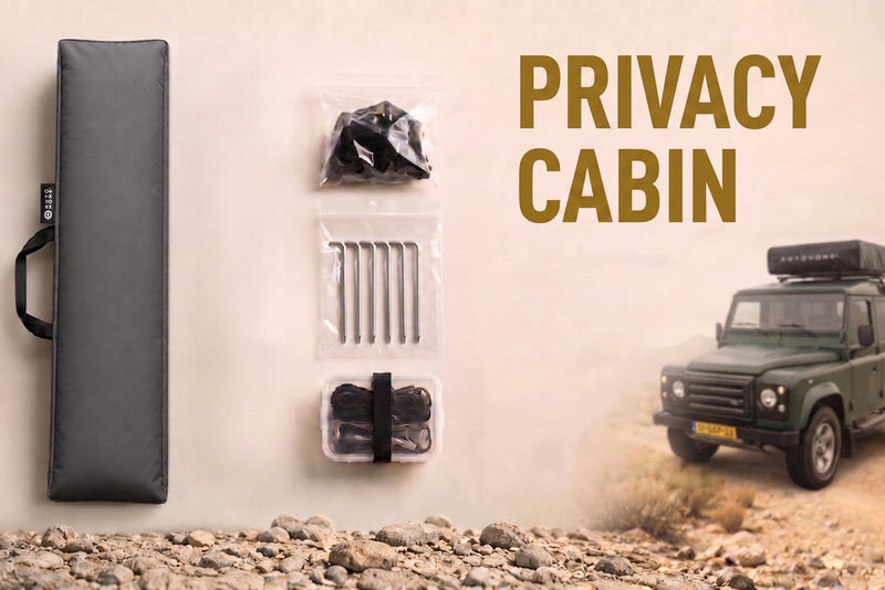 Cabina spogliatoio AutoHome – kit con sacca di trasporto