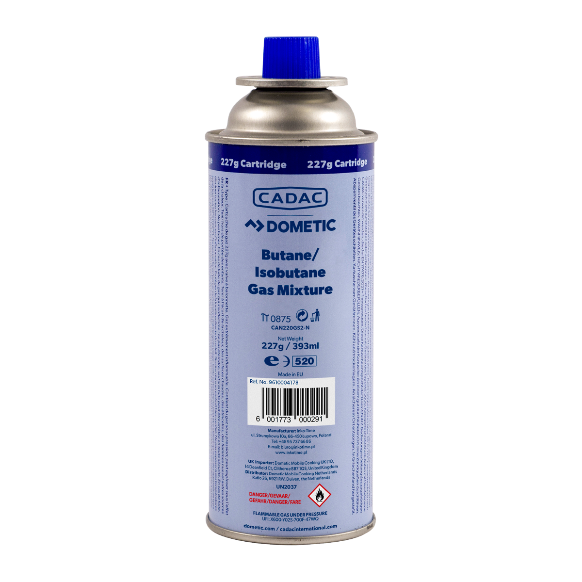 Cartuccia gas Cadac 227 g baionetta