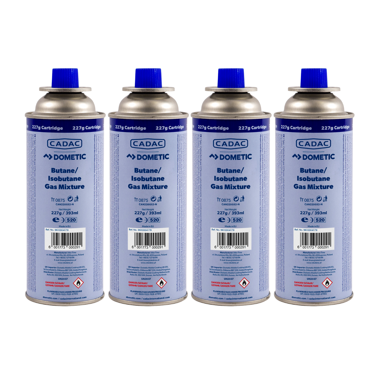 Confezione 4 cartucce gas Cadac 227 g
