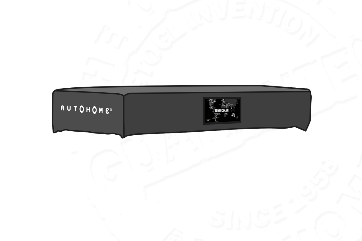 Cappottina copritenda AutoHome – disegno tecnico, Overcamp