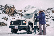 Cappuccio invernale AutoHome per Columbus – montato su Columbus sulla neve