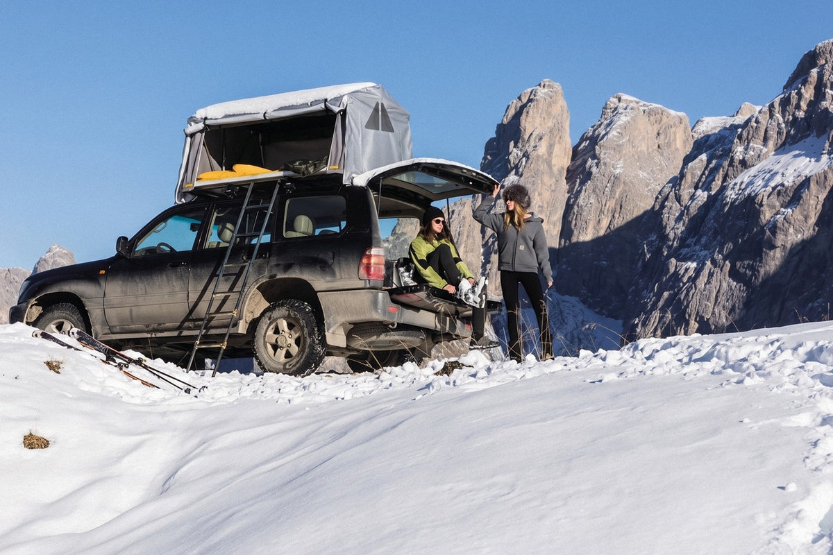 Cappuccio invernale AutoHome per Overcamp – montato su Overcamp in montagna