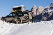 Cappuccio invernale AutoHome per Overcamp – montato su Overcamp in montagna