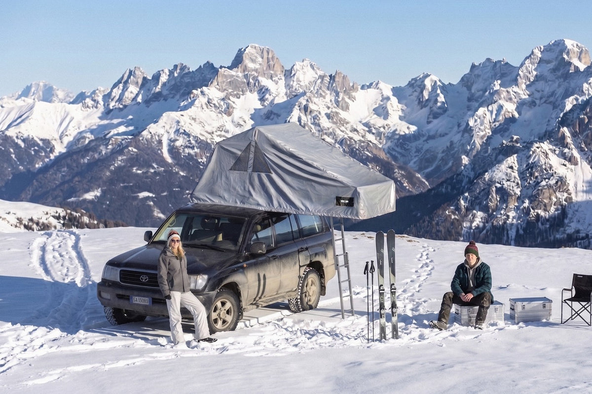 Cappuccio invernale AutoHome per Overzone – montato su Overzone sulla neve