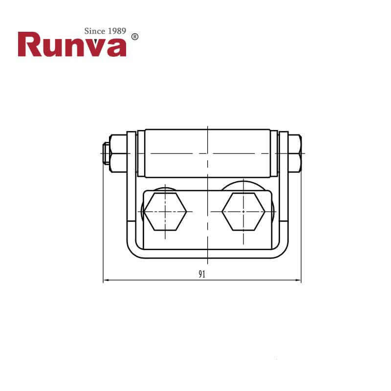Guida a rulli in acciaio inossidabile Runva per verricelli da 2000 a 3500 lbs – immagine 4
