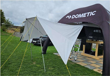 Sun Tarp Dometic per tenda da tetto Out-Look, telo parasole con pali