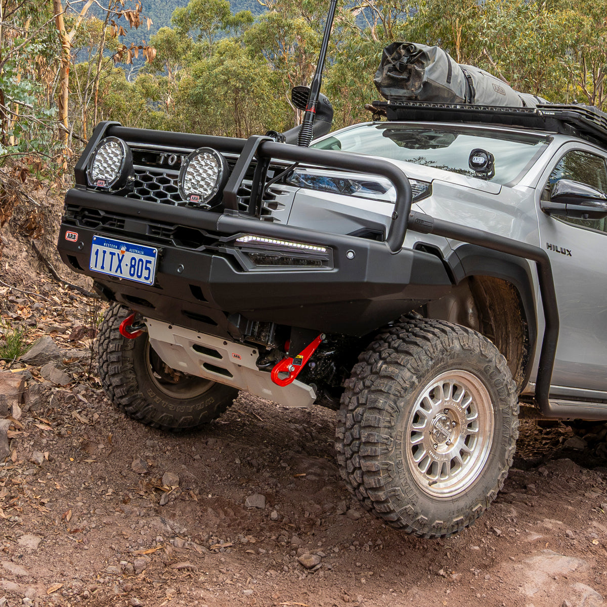 Punto di recupero forgiato 8.000 kg anteriore sinistro – Toyota Hilux