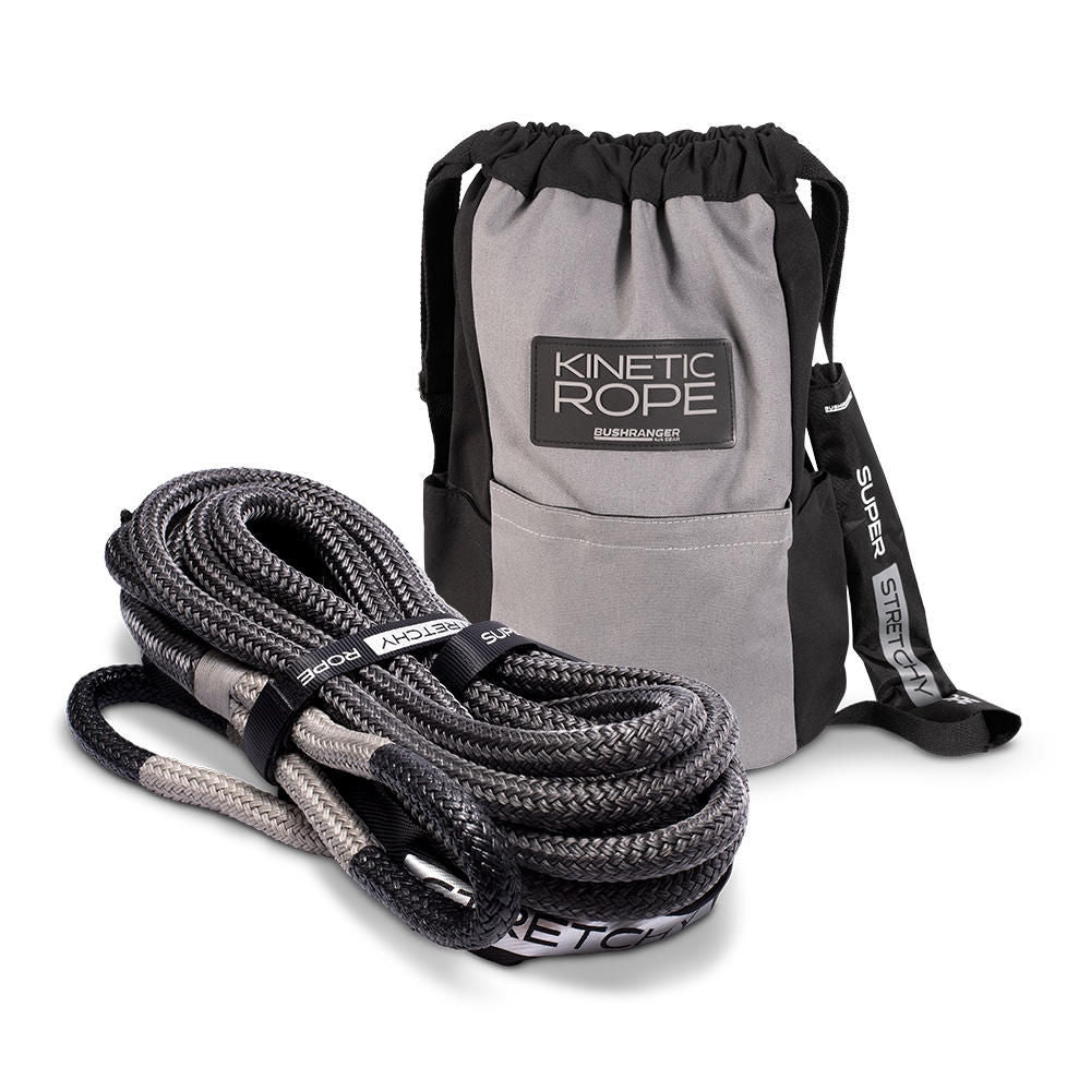Corda cinetica Bushranger 8.000 kg 9 m con guaina