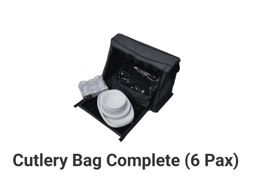 Borsa stoviglie Rhinoman per hard top, completa per 6 persone