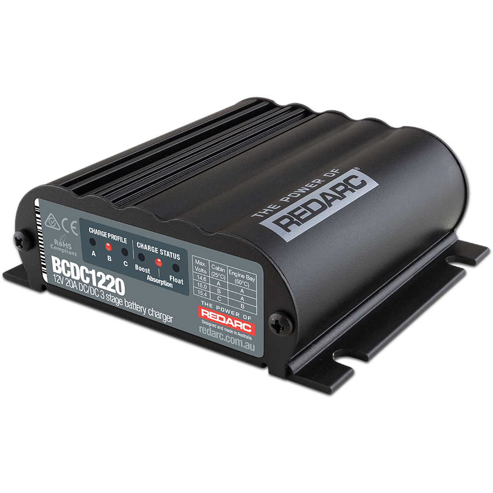 Caricatore DC-DC Redarc BCDC 12 V 20 A
