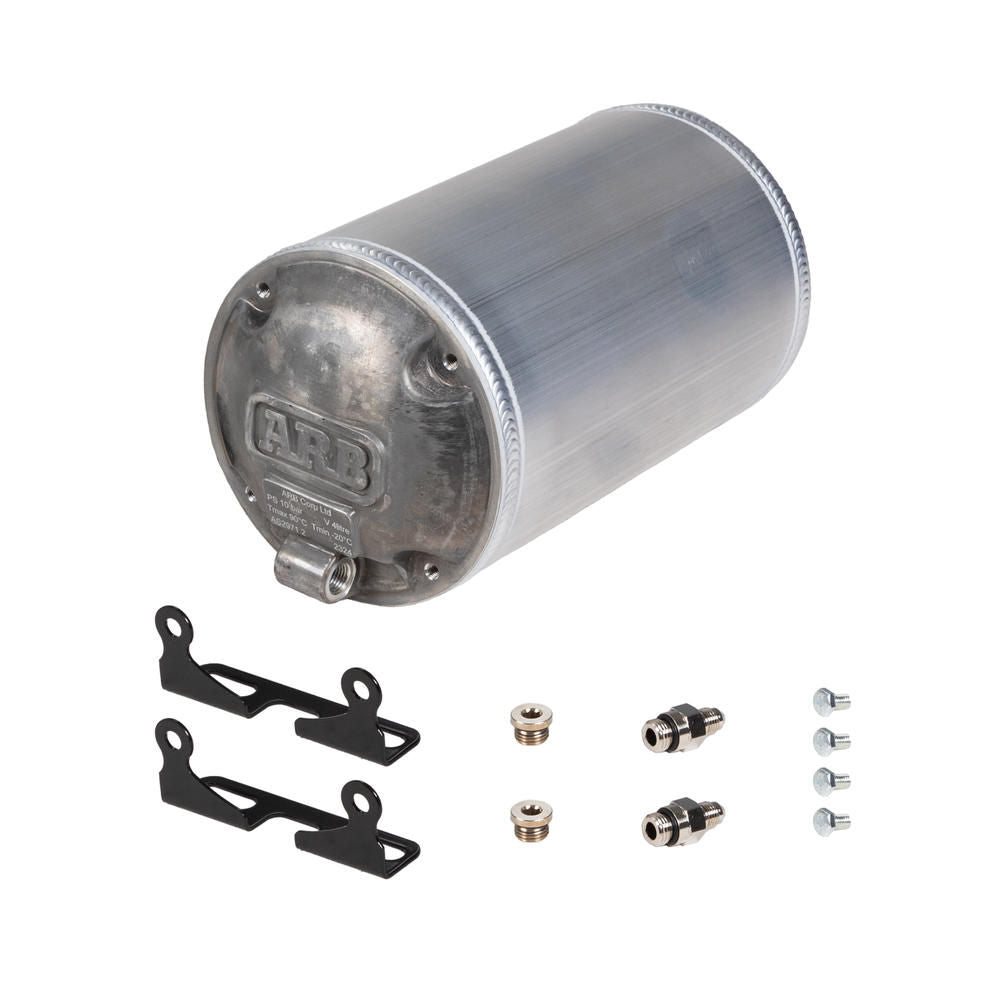 Serbatoio aria compressa 4 l in alluminio forgiato a 2 porte