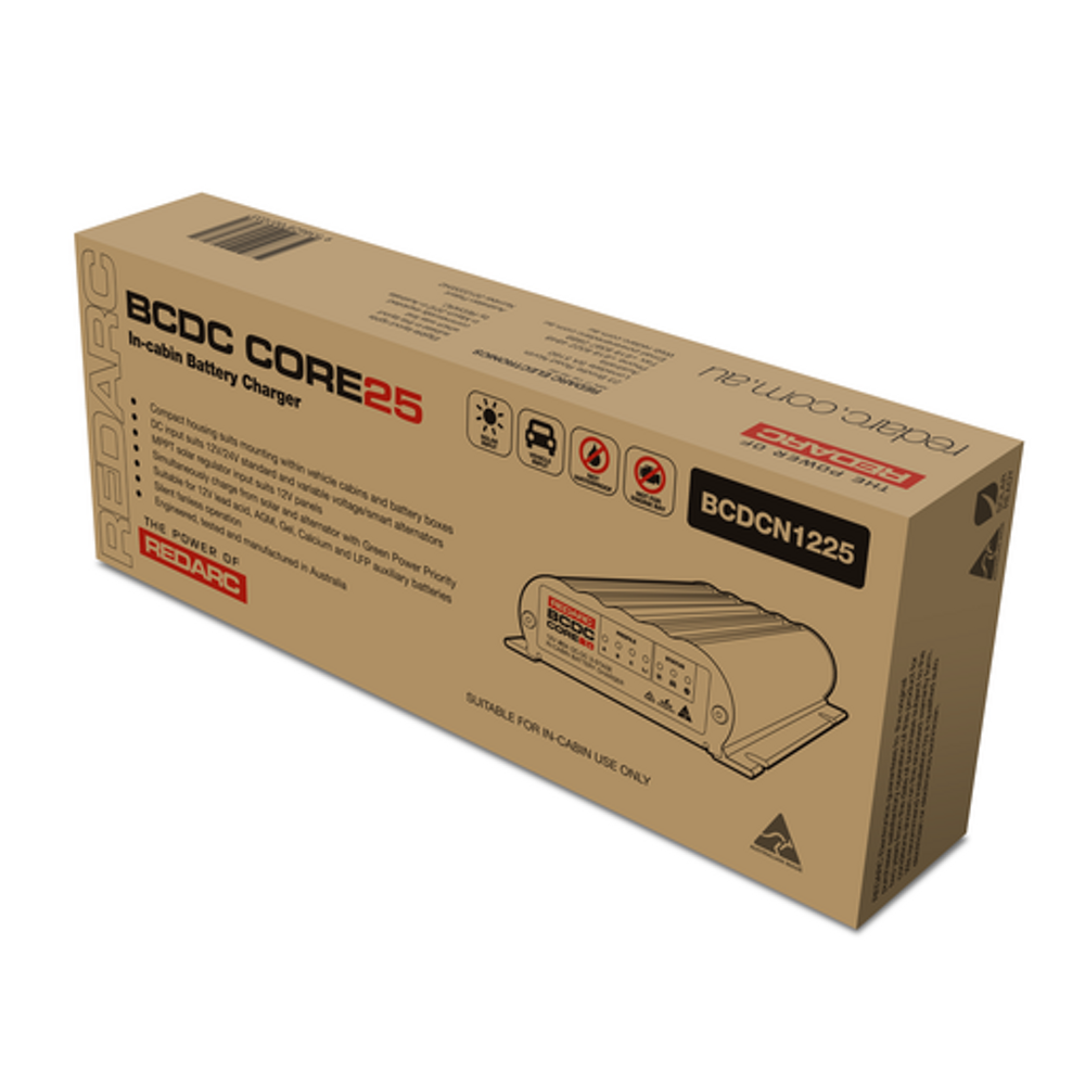 Caricatore DC-DC Redarc BCDC Core 25 A per abitacolo