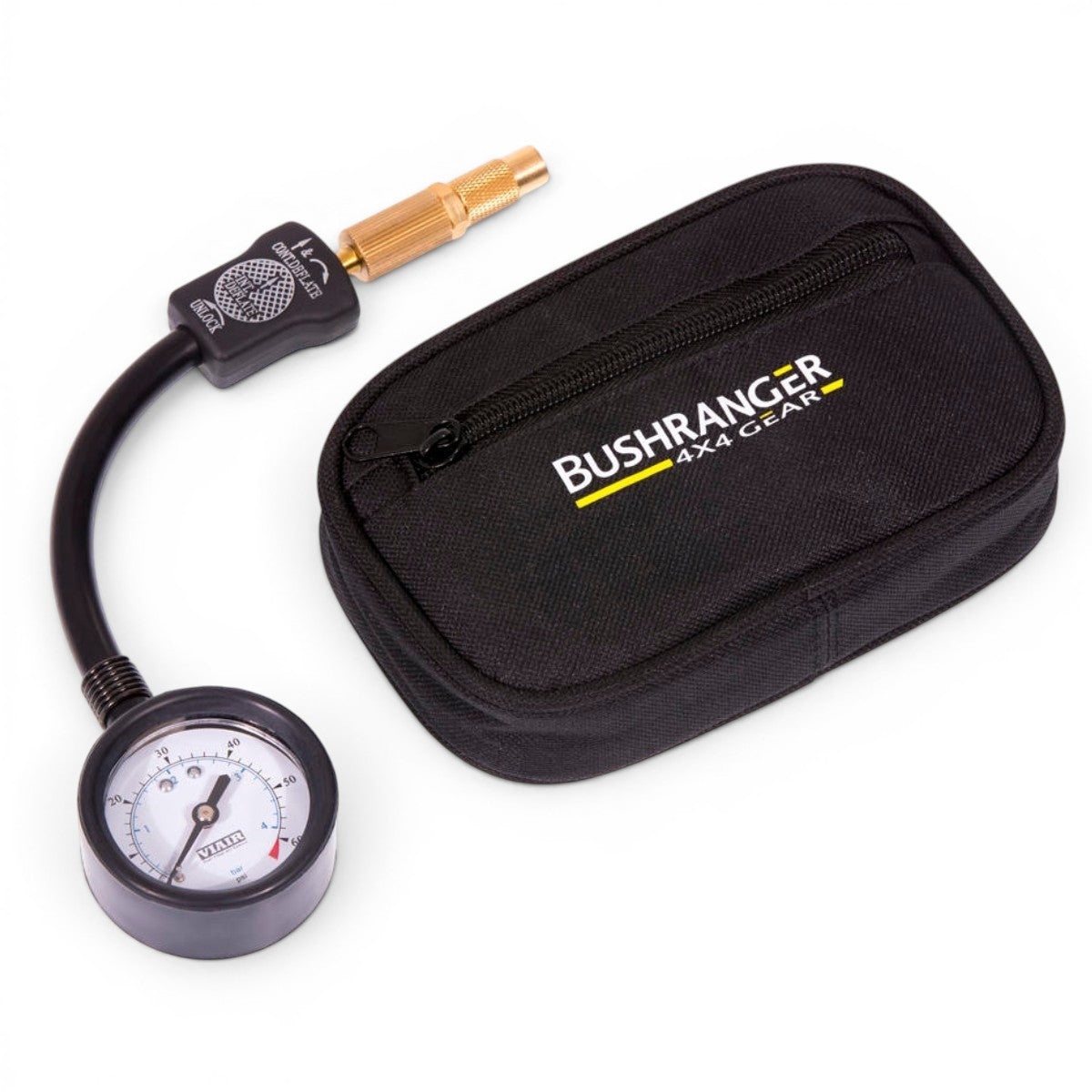 Sgonfiatore pneumatici Bushranger con manometro