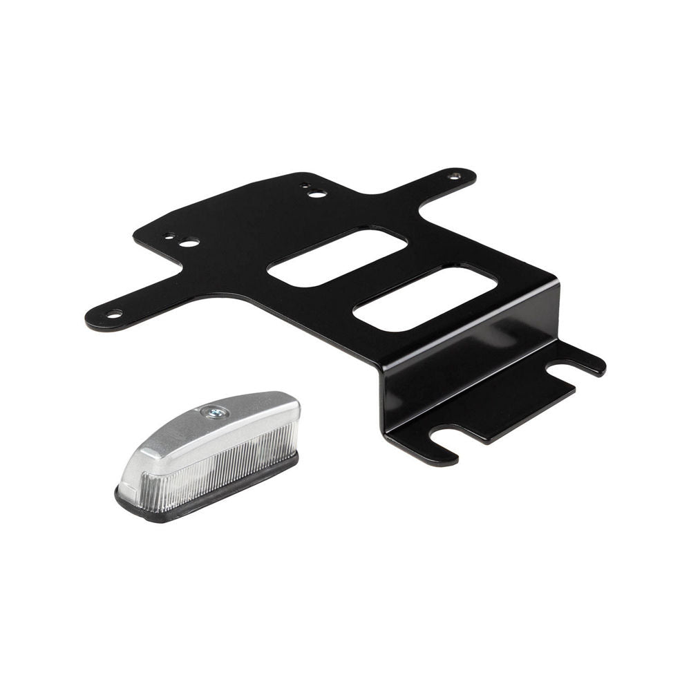 Kit supporto targa con luce – Jeep Wrangler JL con paraurti posteriore a gradino