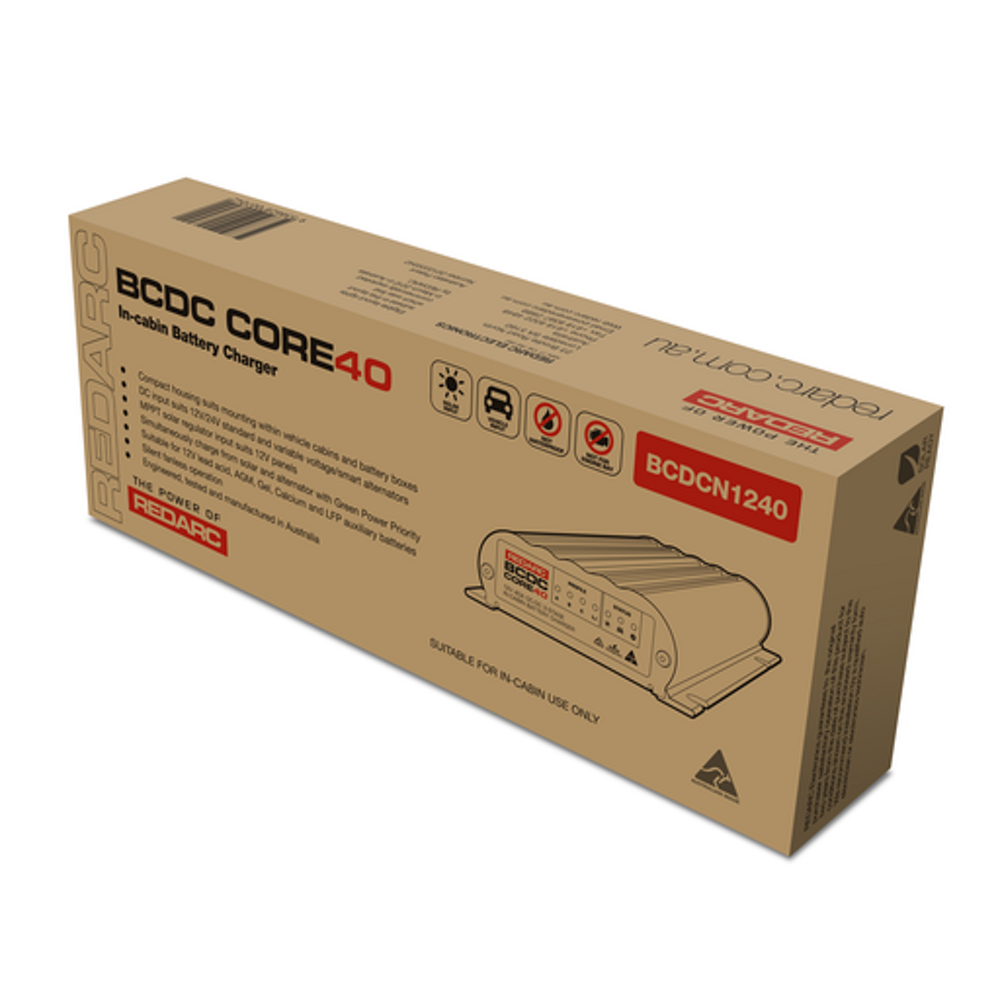 Caricatore DC-DC Redarc BCDC Core 40 A per abitacolo