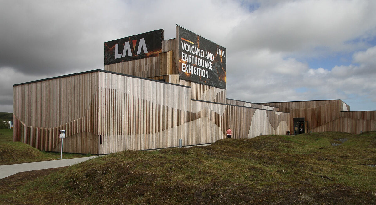 L’edificio del LAVA Centre a Hvolsvöllur, centro espositivo su vulcani e terremoti