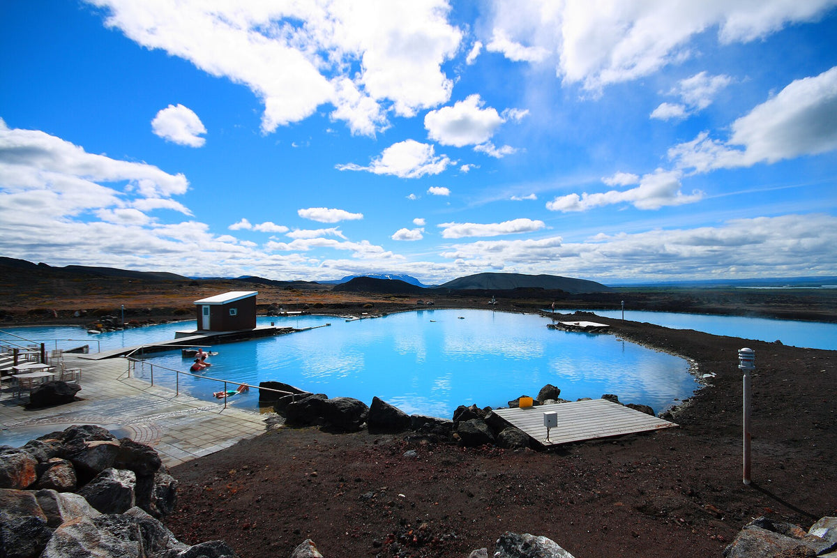 La laguna geotermale azzurra dei bagni naturali di Mývatn