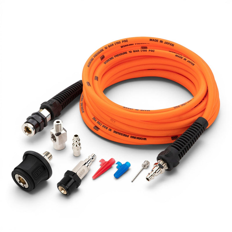 Kit di gonfiaggio con tubo arancione 7 m, pistola e accessori 171302V2