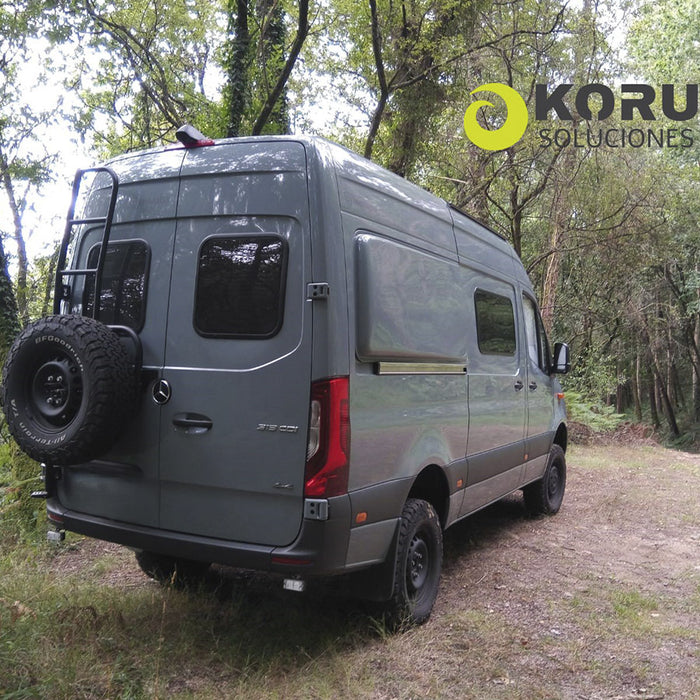 Koru Soluciones Supporto ruota posteriore regolabile con scala