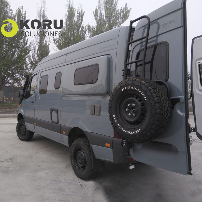 Koru Soluciones Supporto ruota posteriore regolabile con scala