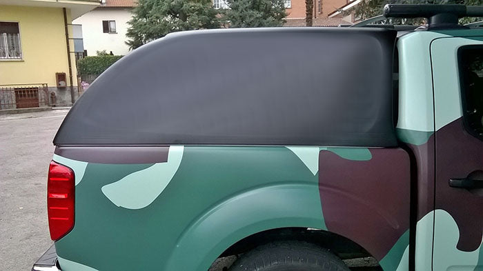 Linextras Starlux – Hard top in vetroresina Nissan Navara D40 2005–2010 Double Cab senza finestrini laterali – foto 7