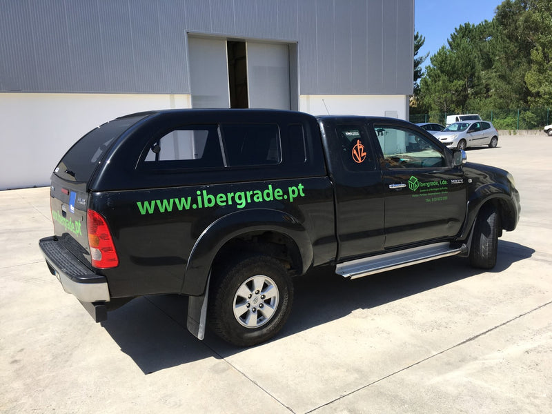 Linextras Starlux – Hard top in vetroresina Toyota Hilux Vigo 2005–2010 Extra Cab con finestrini laterali – foto 7