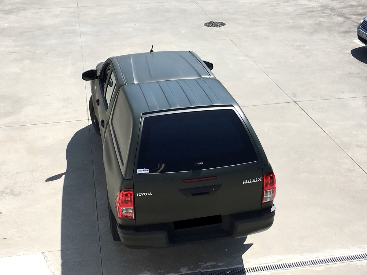 Linextras Starlux – Hard top in vetroresina Toyota Hilux Revo 2015–2020 Double Cab senza finestrini laterali – foto 4