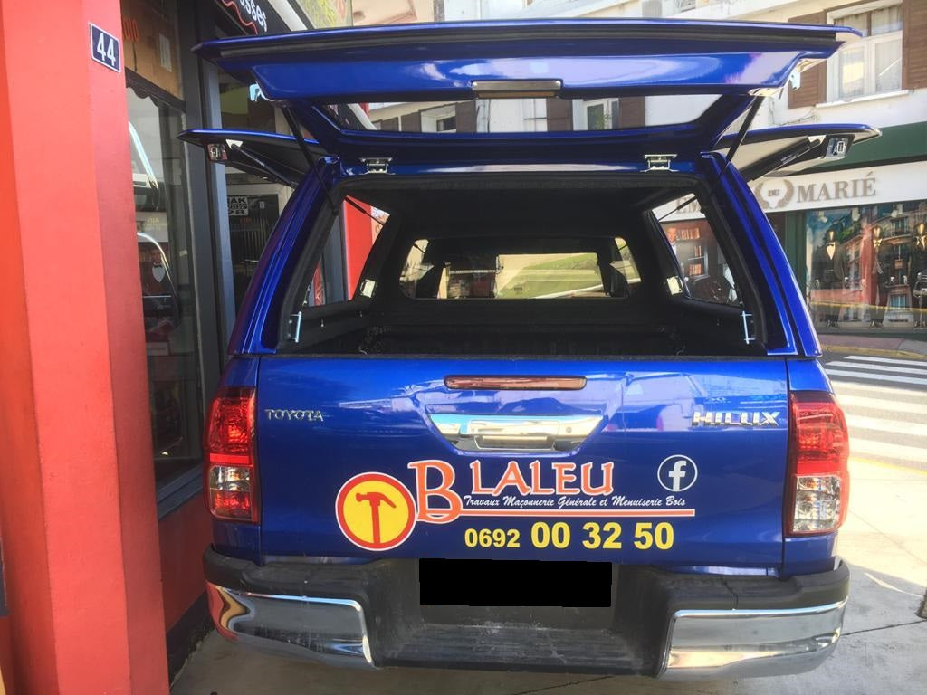 Linextras Starflex – Hard top in vetroresina Toyota Hilux Revo 2015–2020 Extra Cab con portelli laterali – foto 4