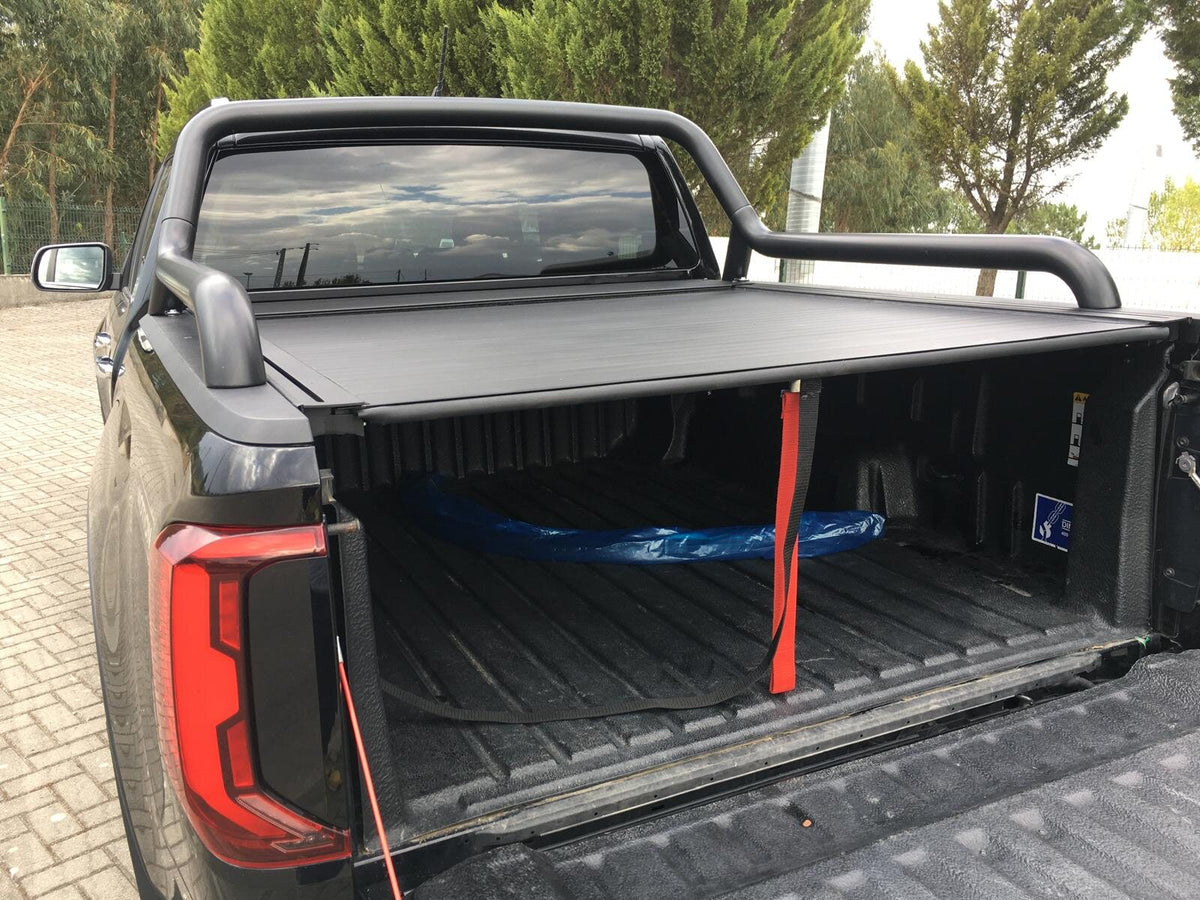 Linextras Top-Roll Line EVO elettrico nero – Copertura avvolgibile cassone Volkswagen Amarok 2023+ Double Cab – foto indicativa