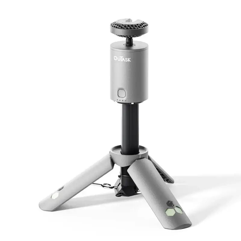 Lanterna telescopica led da esterno con treppiede e design integrato, impermeabile e multifunzionale.