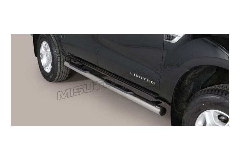 Pedane laterali Ford Ranger Double Cab 2016–2018 GP/295/IX inox lucido