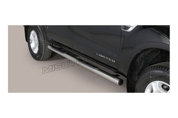 Pedane laterali Grand Pedana Ford Ranger Double Cab 2016–2018 Inox lucido