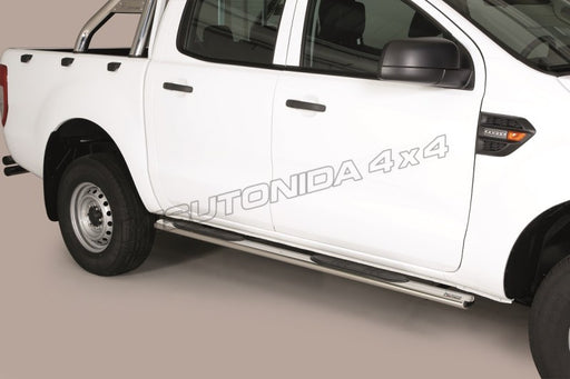Pedane laterali Ford Ranger Double Cab 2019–2022 Misutonida GPO/295/IX inox lucido