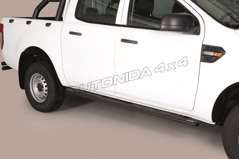 Pedane laterali Ford Ranger Double Cab 2019–2022 GPO/295/PL versione nera