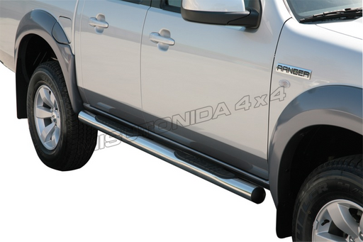 Pedane laterali Ford Ranger Double Cab 2007–2009 Misutonida GP/204/IX inox lucido