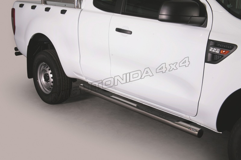 Pedane laterali Ford Ranger Super Cab dal 2012 GP/330/IX inox lucido