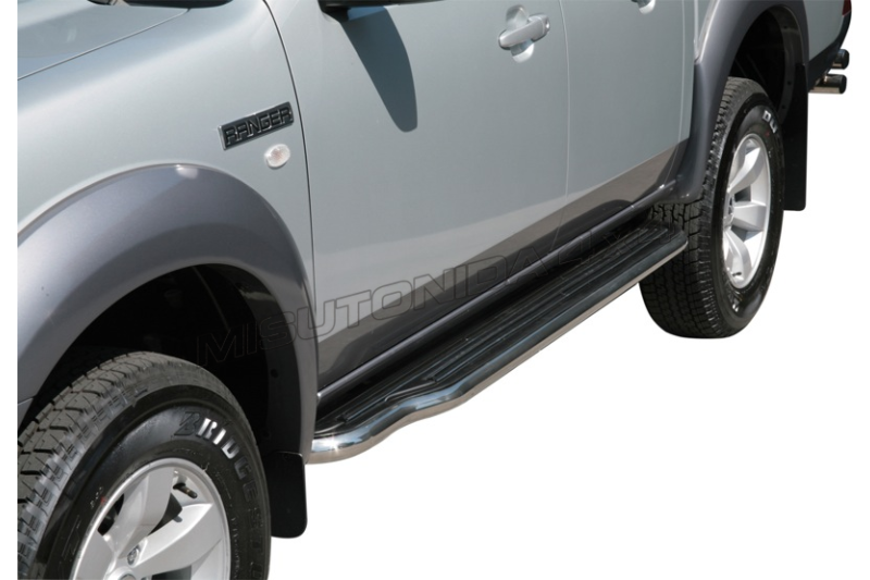 Pedane laterali Ford Ranger Double Cab 2007–2009 P/204/IX inox lucido