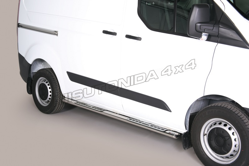 Pedane laterali Ford Transit Custom SWB/L1 2013–2017 DSP/339/IX inox lucido
